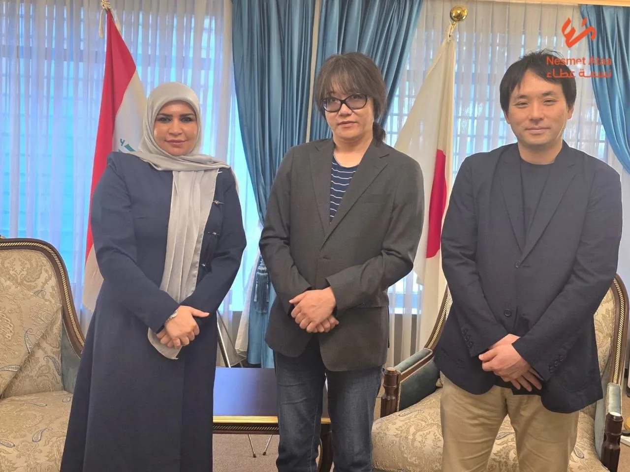 نسمة عطاء تبحث مع السفارة اليابانية في بغداد دعم الأيتام وتعزيز رعاية الطفولة — شراكات | منظمة نسمة عطاء